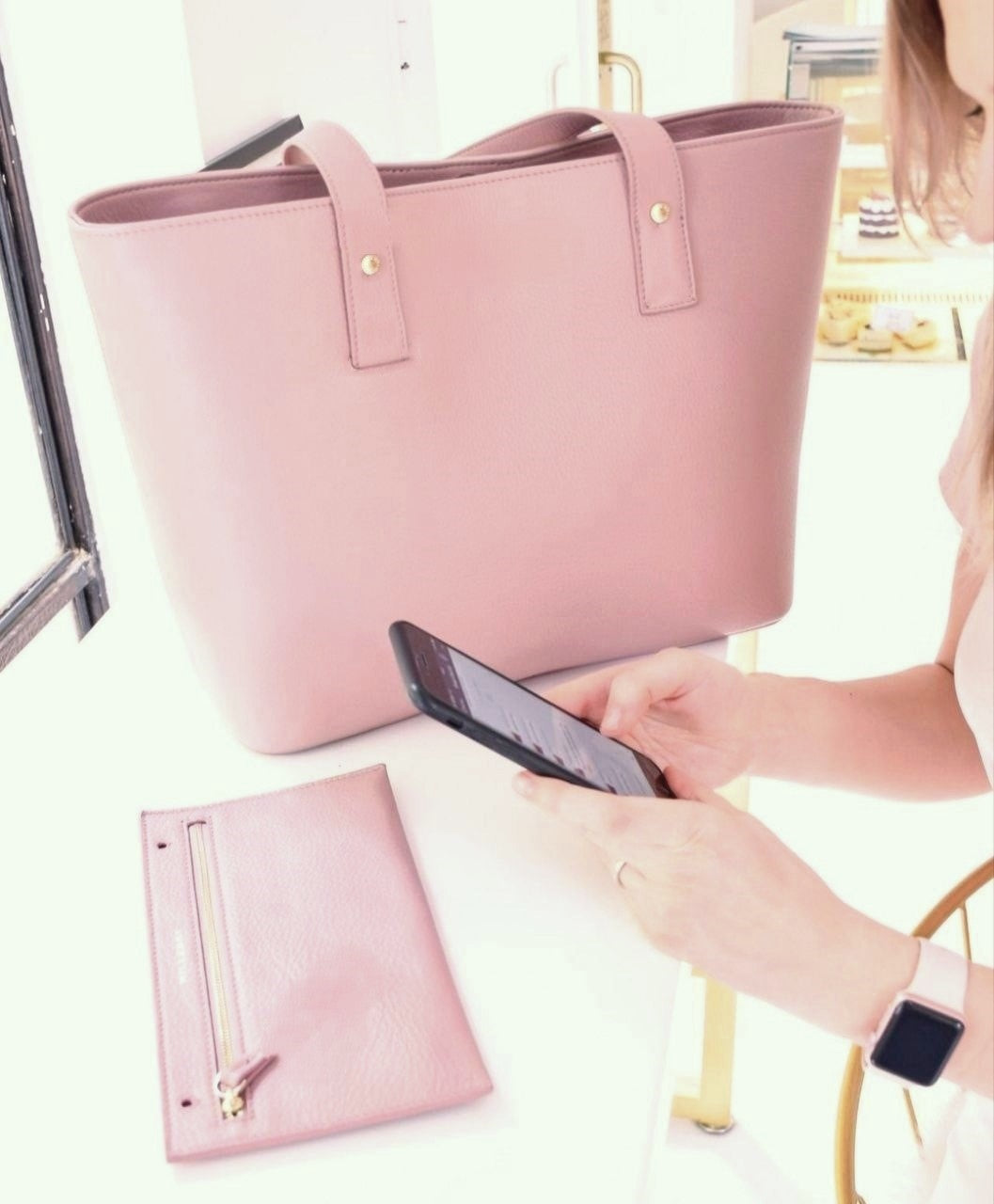 Multifunctional Large Capacity Soft Zipper Shoulder Handbag With Wallet