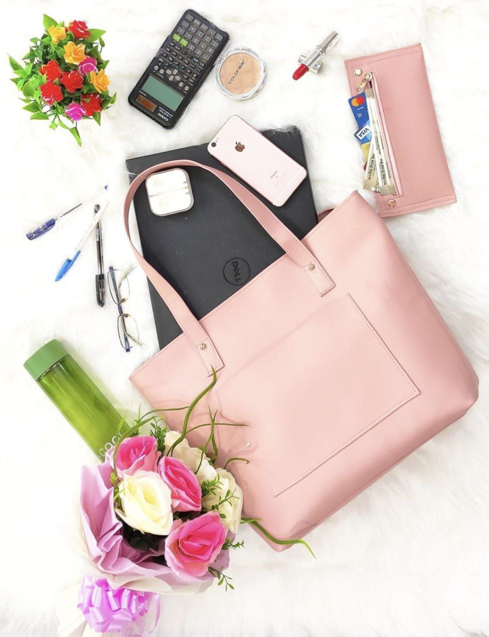 Multifunctional Large Capacity Soft Zipper Shoulder Handbag With Wallet