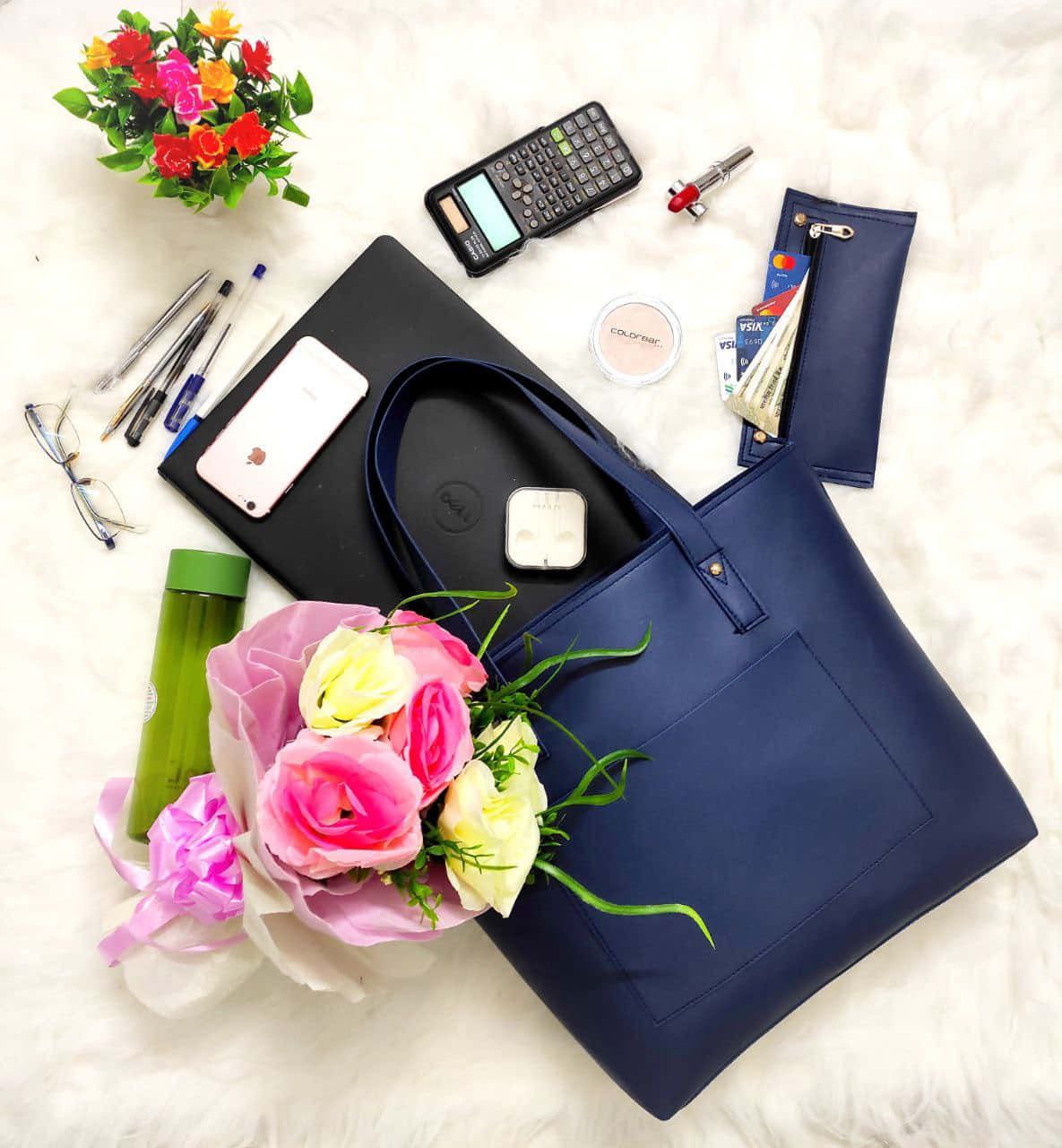 Multifunctional Large Capacity Soft Zipper Shoulder Handbag With Wallet