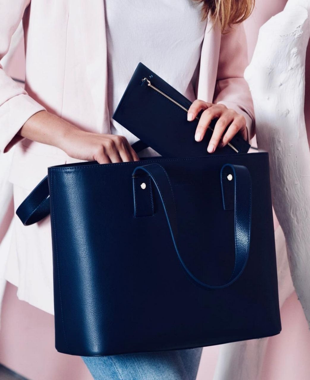Multifunctional Large Capacity Soft Zipper Shoulder Handbag With Wallet