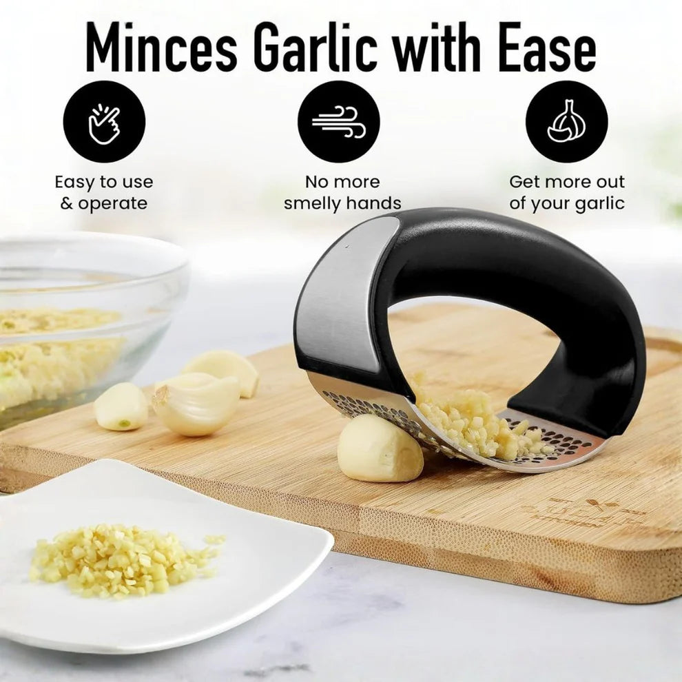 Stainless Steel Garlic Crusher Pack Of 2