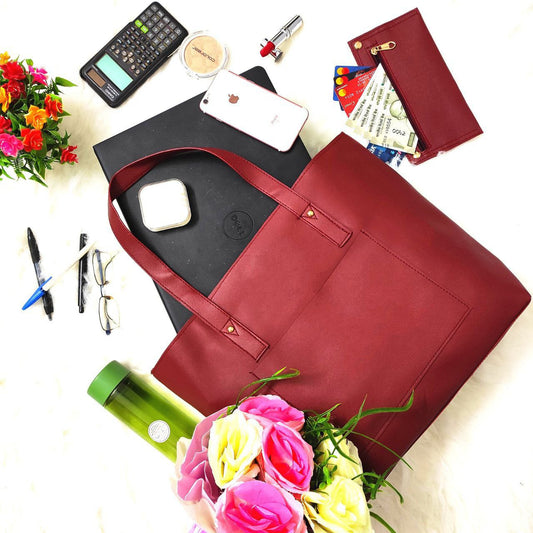 Multifunctional Large Capacity Soft Zipper Shoulder Handbag With Wallet